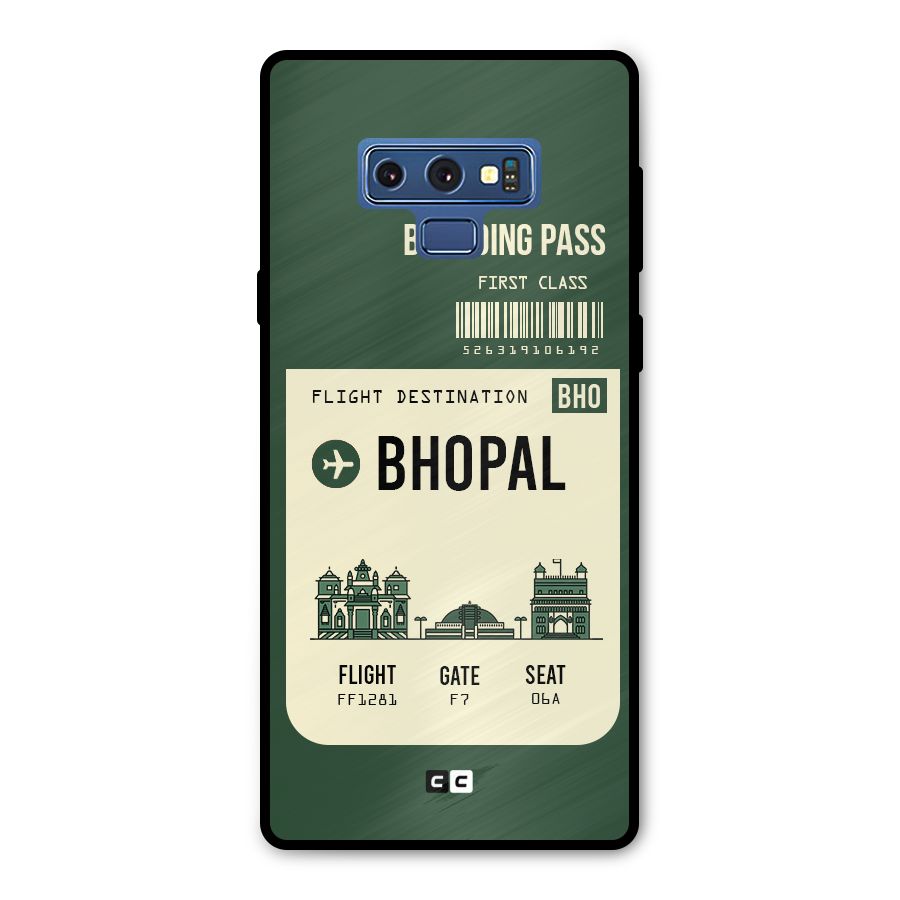 Bhopal Boarding Pass Metal Back Case for Galaxy Note 9