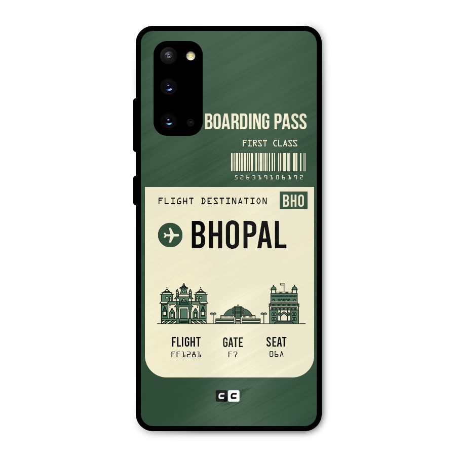 Bhopal Boarding Pass Metal Back Case for Galaxy S20