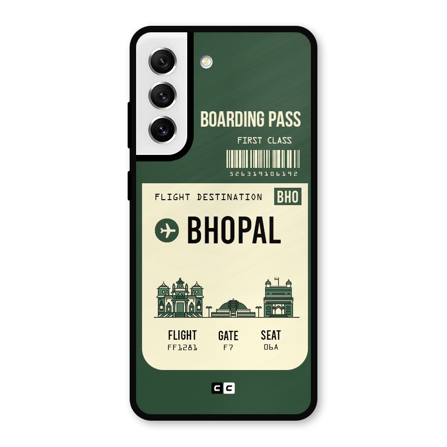 Bhopal Boarding Pass Metal Back Case for Galaxy S21 FE 5G