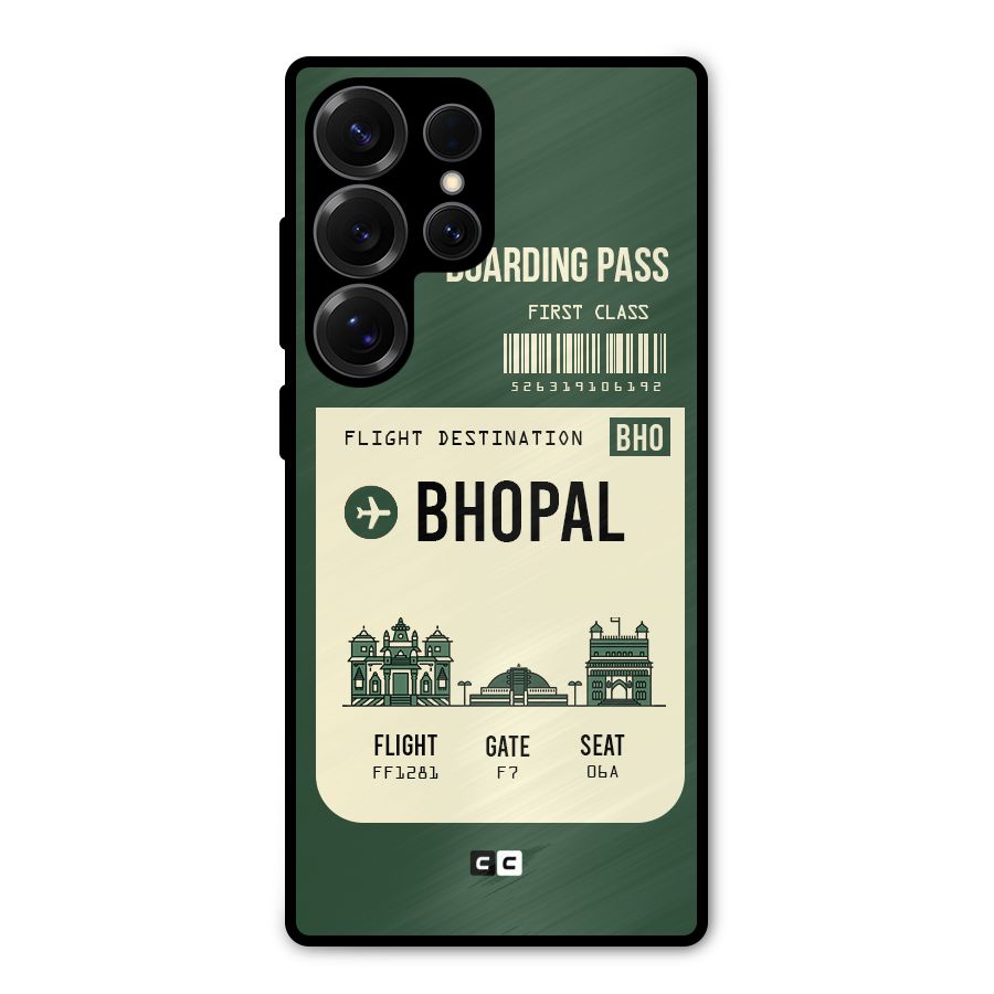 Bhopal Boarding Pass Metal Back Case for Galaxy S25 Ultra