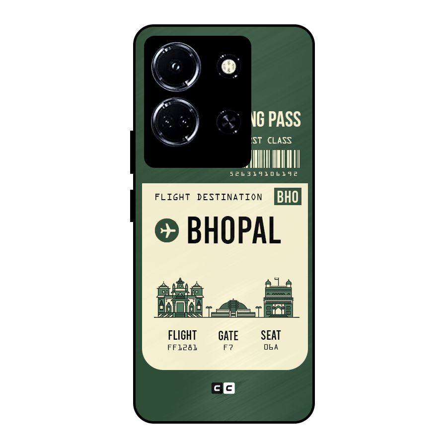Bhopal Boarding Pass Metal Back Case for Infinix Note 30 5G
