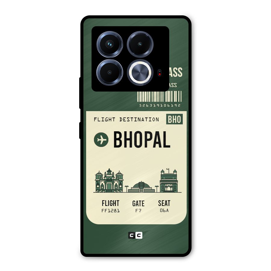Bhopal Boarding Pass Metal Back Case for Infinix Note 40 5G