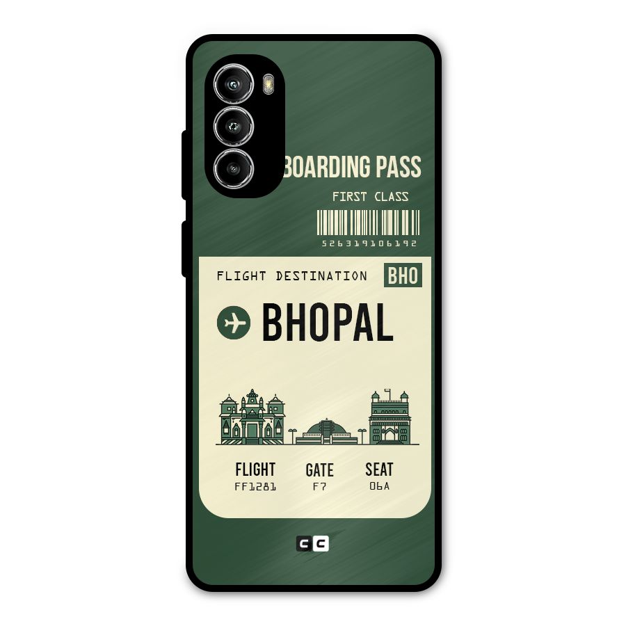 Bhopal Boarding Pass Metal Back Case for Moto G52