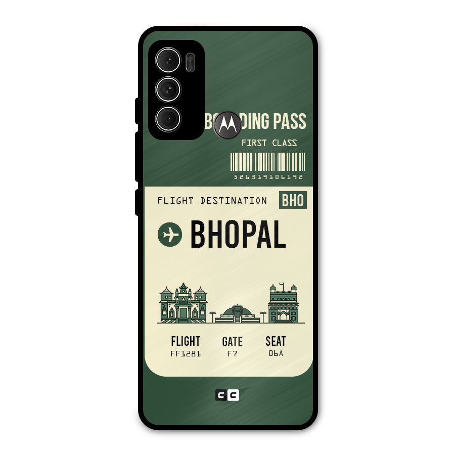 Bhopal Boarding Pass Metal Back Case for Moto G60
