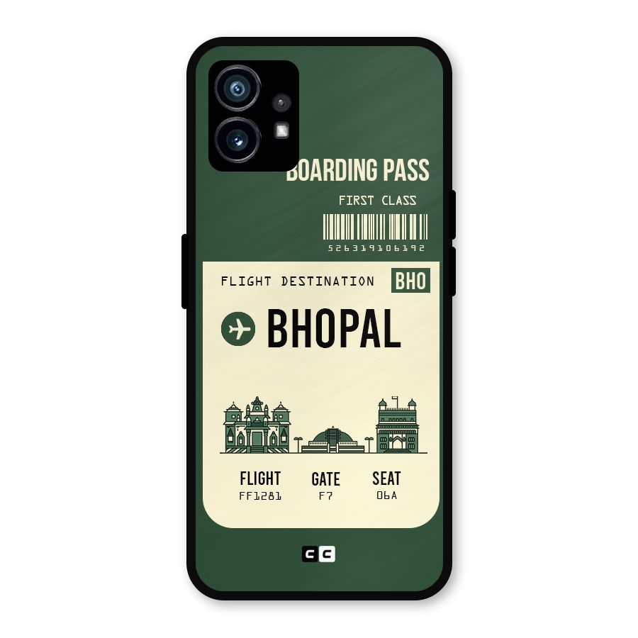 Bhopal Boarding Pass Metal Back Case for Nothing Phone 1