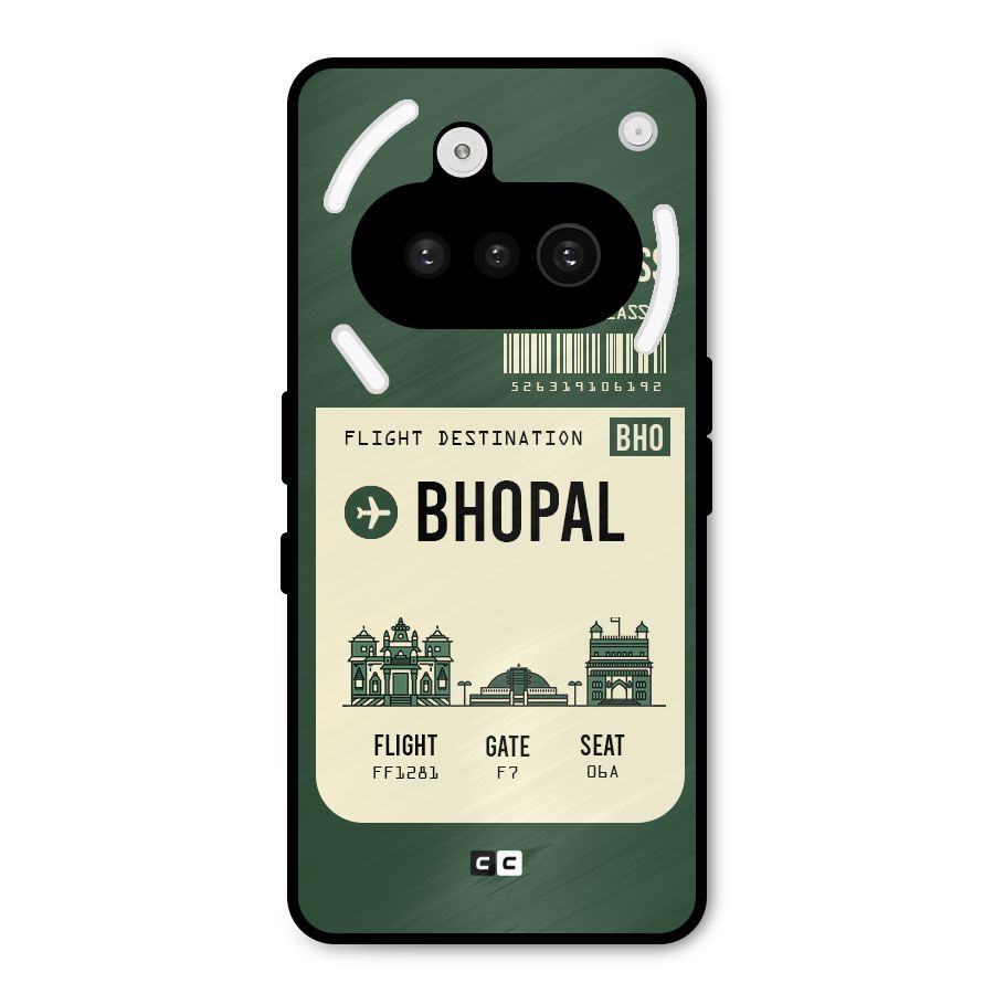 Bhopal Boarding Pass Metal Back Case for Nothing Phone 3a