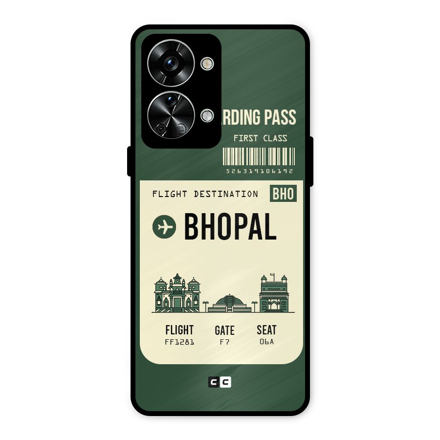 Bhopal Boarding Pass Metal Back Case for OnePlus Nord 2T