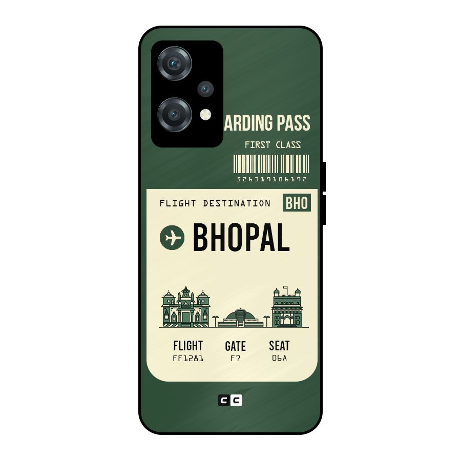 Bhopal Boarding Pass Metal Back Case for OnePlus Nord CE 2 Lite 5G