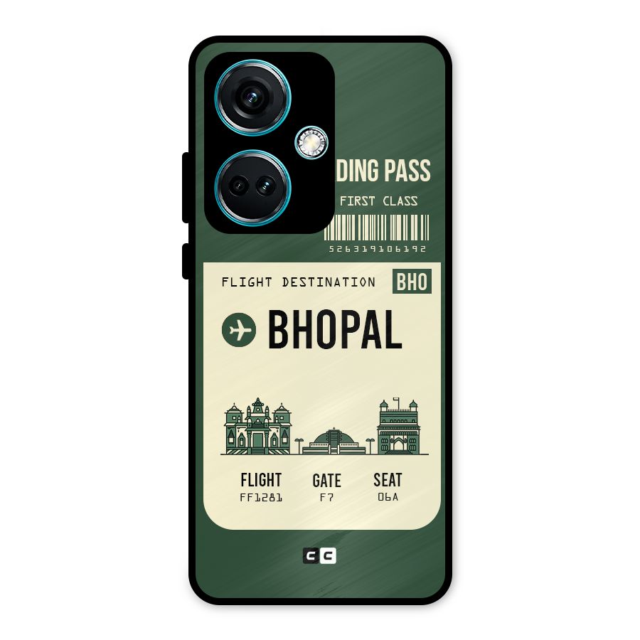 Bhopal Boarding Pass Metal Back Case for OnePlus Nord CE 3 5G