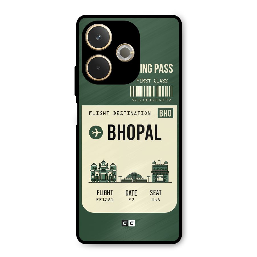 Bhopal Boarding Pass Metal Back Case for Oppo A5 Pro
