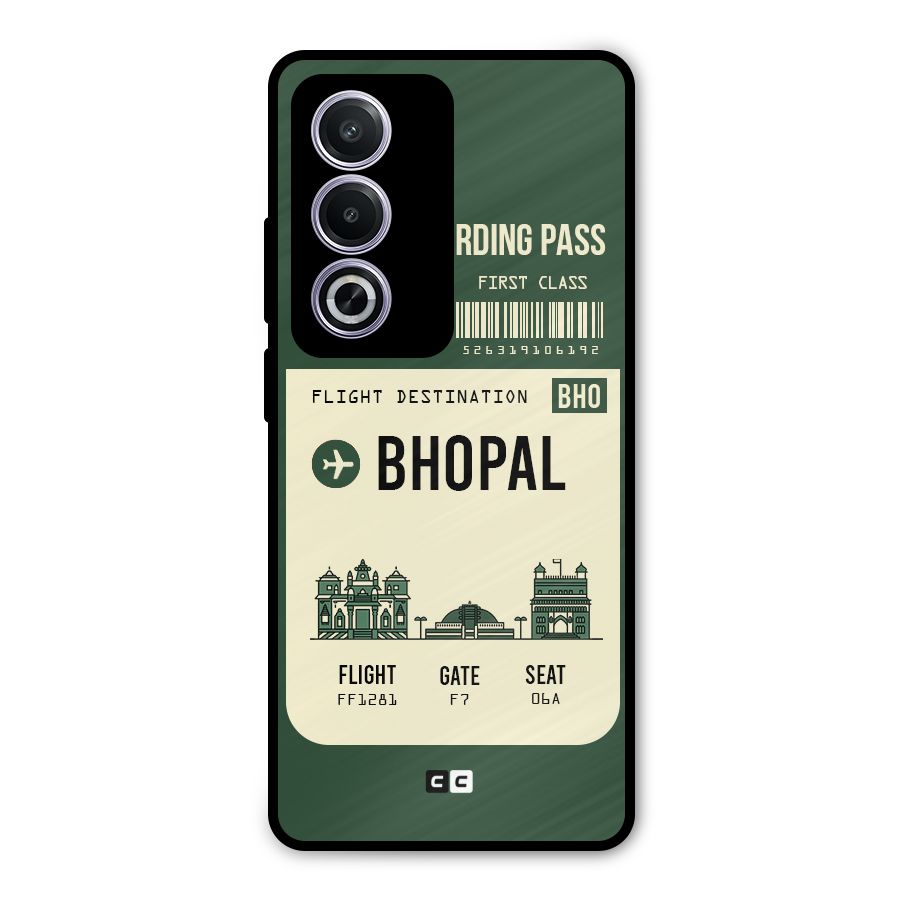 Bhopal Boarding Pass Metal Back Case for Oppo K12x