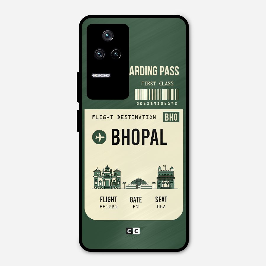 Bhopal Boarding Pass Metal Back Case for Poco F4 5G