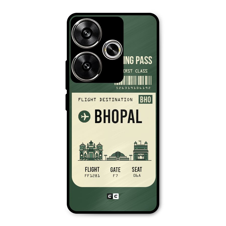 Bhopal Boarding Pass Metal Back Case for Poco F6