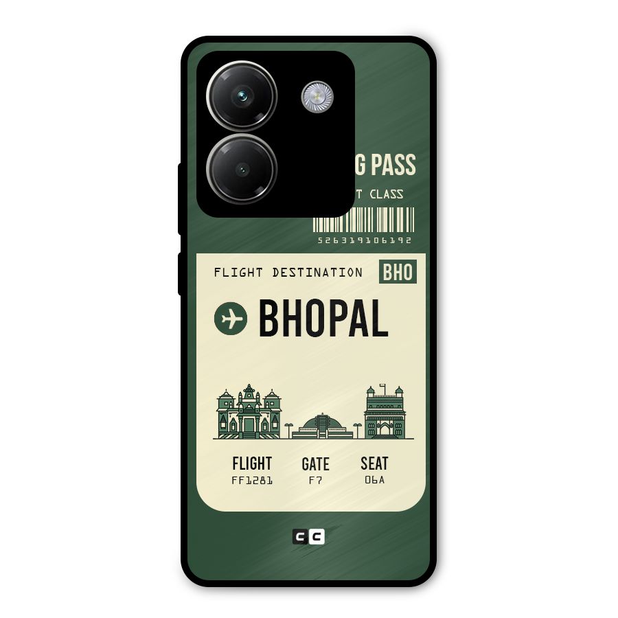 Bhopal Boarding Pass Metal Back Case for Poco M7 Pro 5G
