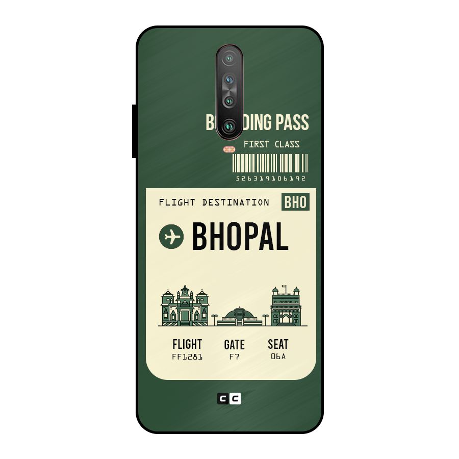 Bhopal Boarding Pass Metal Back Case for Poco X2