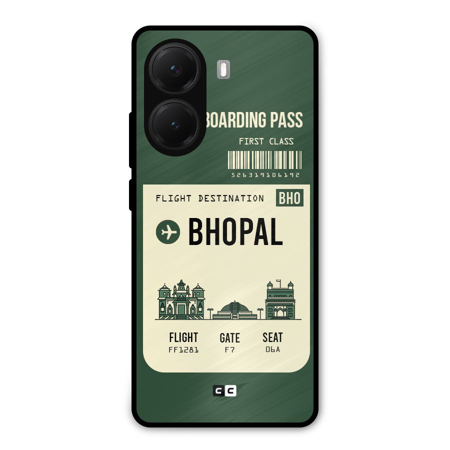 Bhopal Boarding Pass Metal Back Case for Poco X7 Pro
