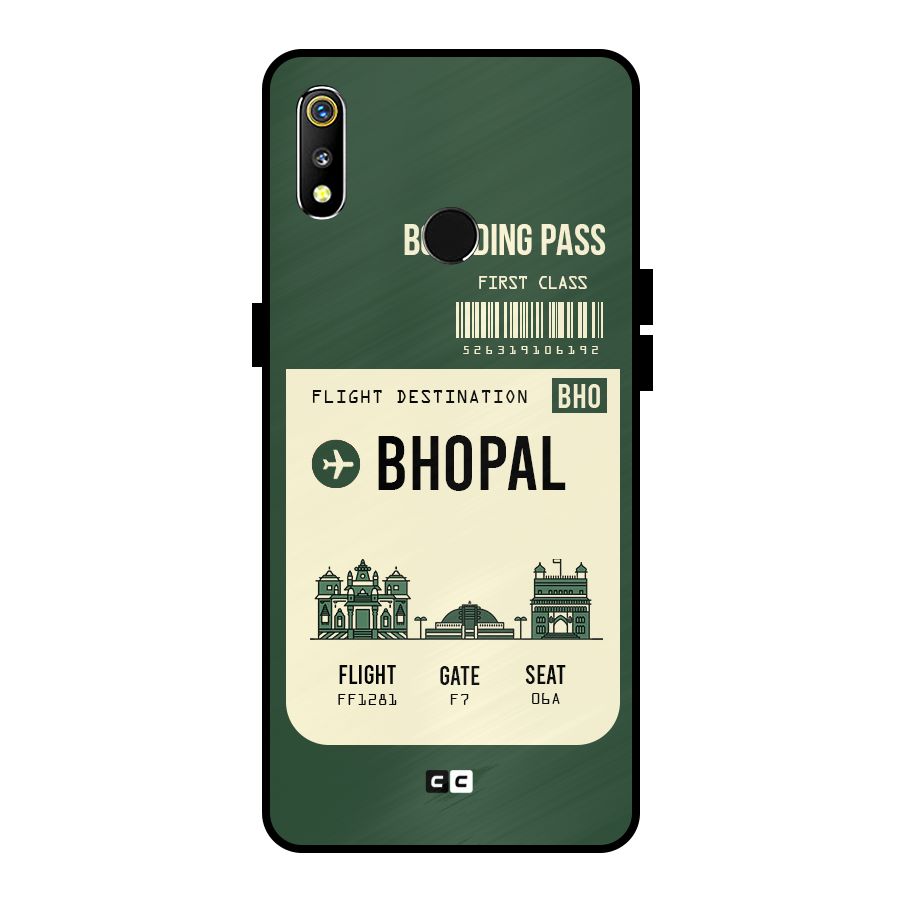 Bhopal Boarding Pass Metal Back Case for Realme 3i