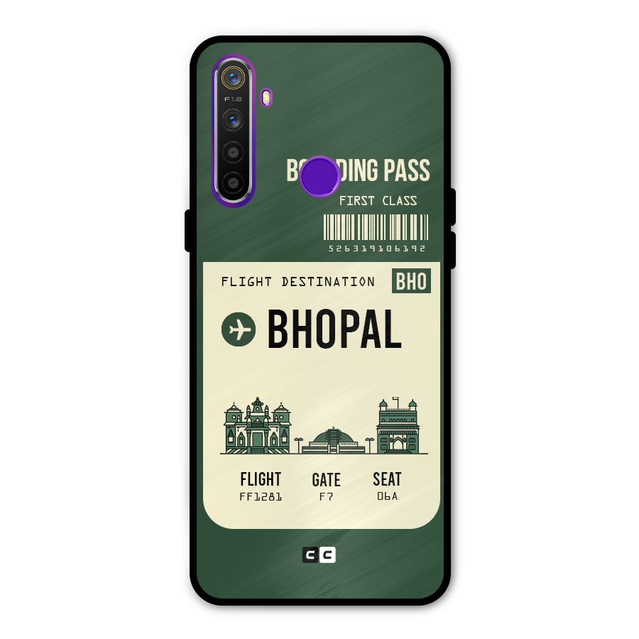Bhopal Boarding Pass Metal Back Case for Realme 5i