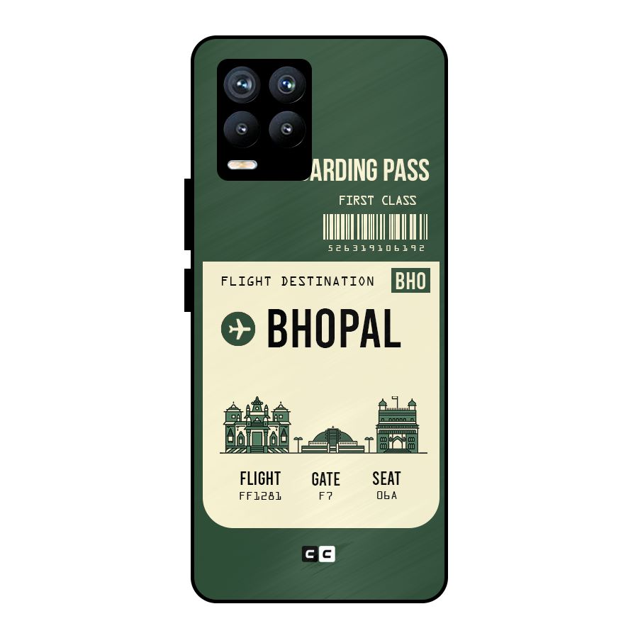 Bhopal Boarding Pass Metal Back Case for Realme 8 Pro