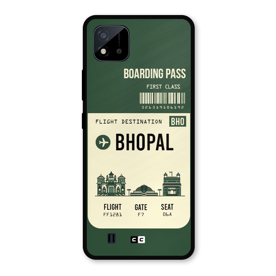 Bhopal Boarding Pass Metal Back Case for Realme C11 2021