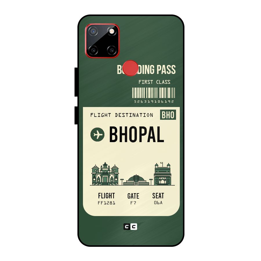 Bhopal Boarding Pass Metal Back Case for Realme C12
