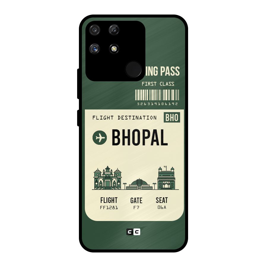 Bhopal Boarding Pass Metal Back Case for Realme Narzo 50A