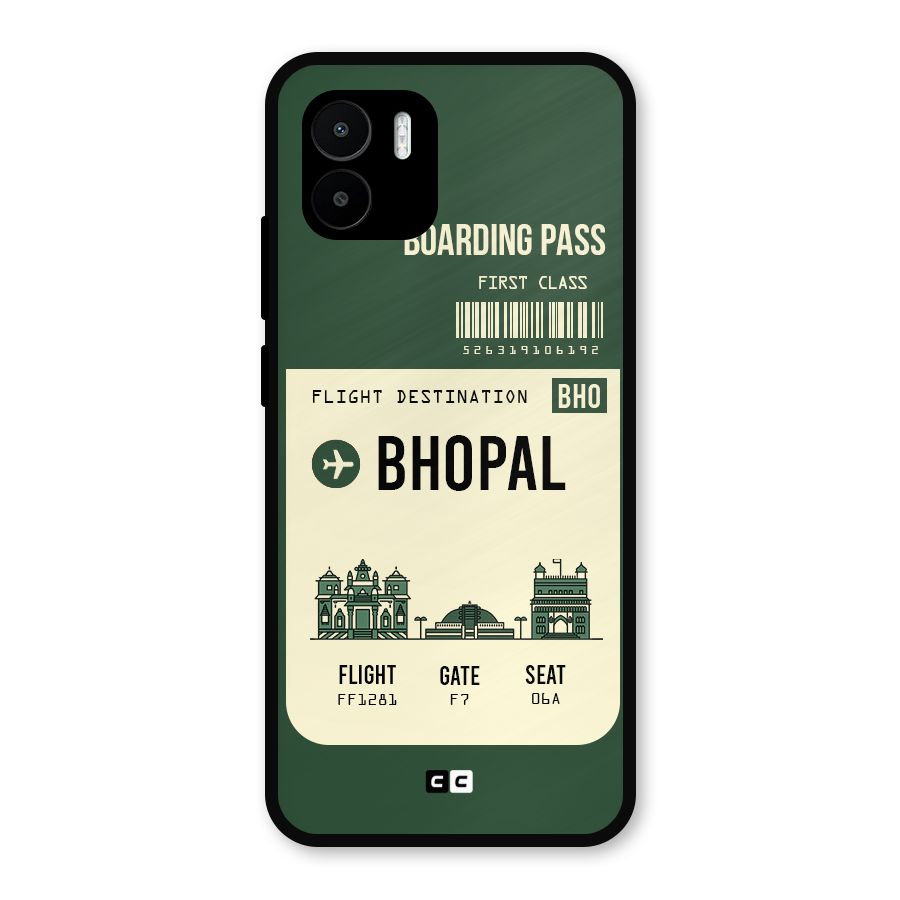 Bhopal Boarding Pass Metal Back Case for Redmi A2
