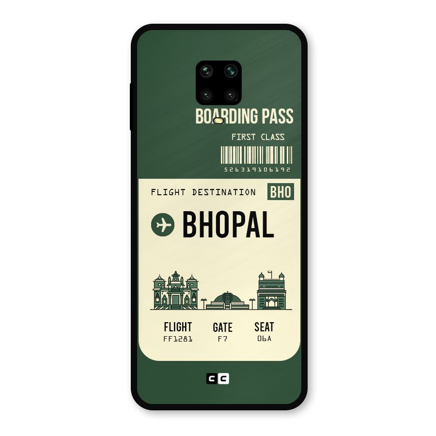 Bhopal Boarding Pass Metal Back Case for Redmi Note 10 Lite