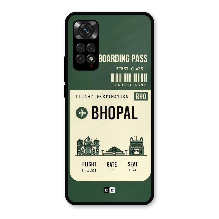 Bhopal Boarding Pass Metal Back Case for Redmi Note 11s