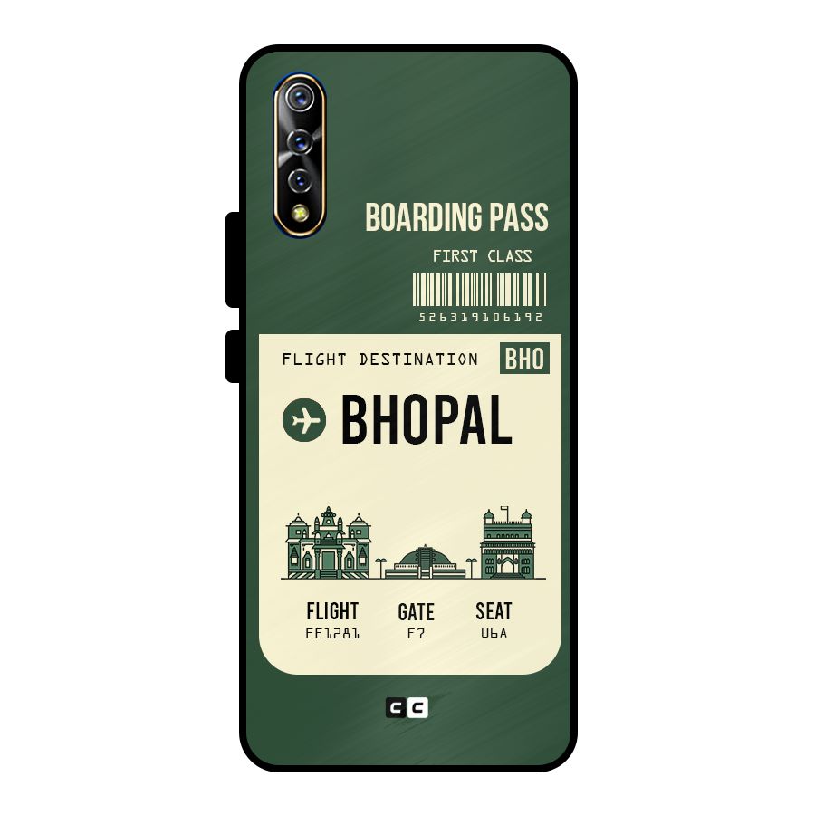 Bhopal Boarding Pass Metal Back Case for Vivo S1