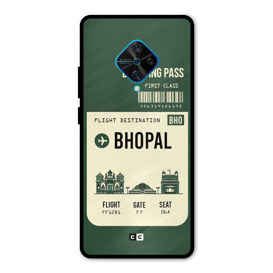 Bhopal Boarding Pass Metal Back Case for Vivo S1 Pro