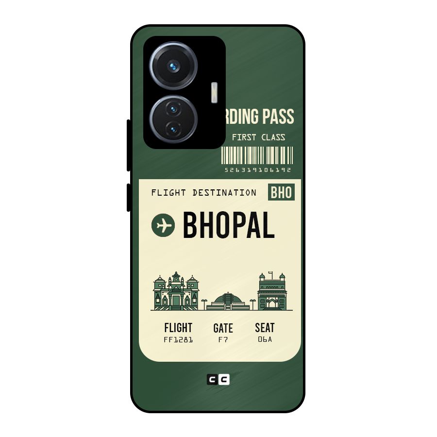 Bhopal Boarding Pass Metal Back Case for Vivo T1 44W