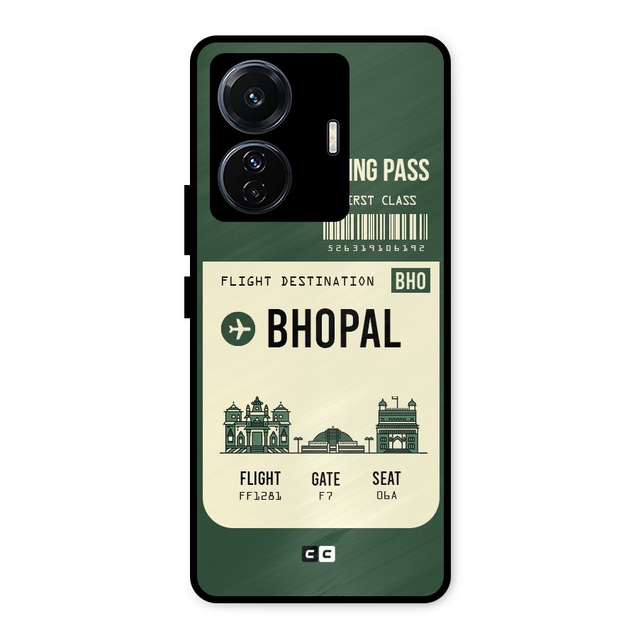 Bhopal Boarding Pass Metal Back Case for Vivo T1 Pro