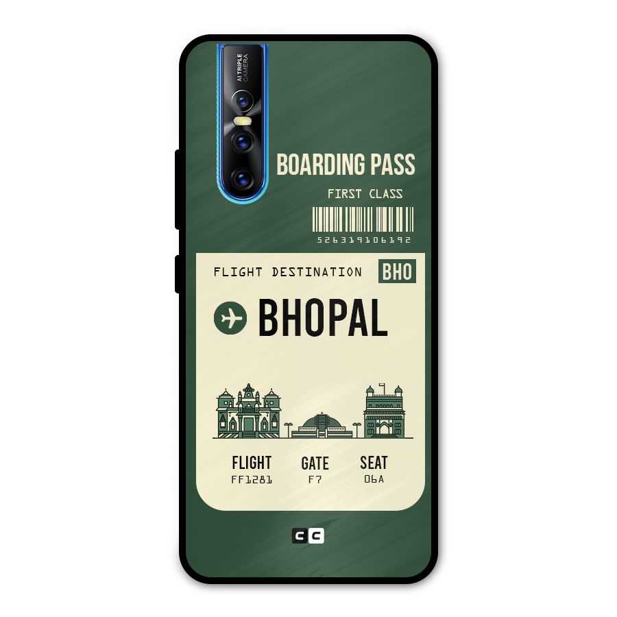 Bhopal Boarding Pass Metal Back Case for Vivo V15 Pro