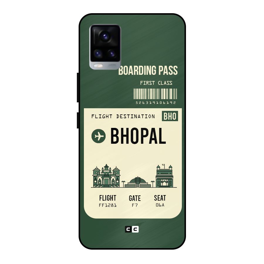 Bhopal Boarding Pass Metal Back Case for Vivo V20 2021