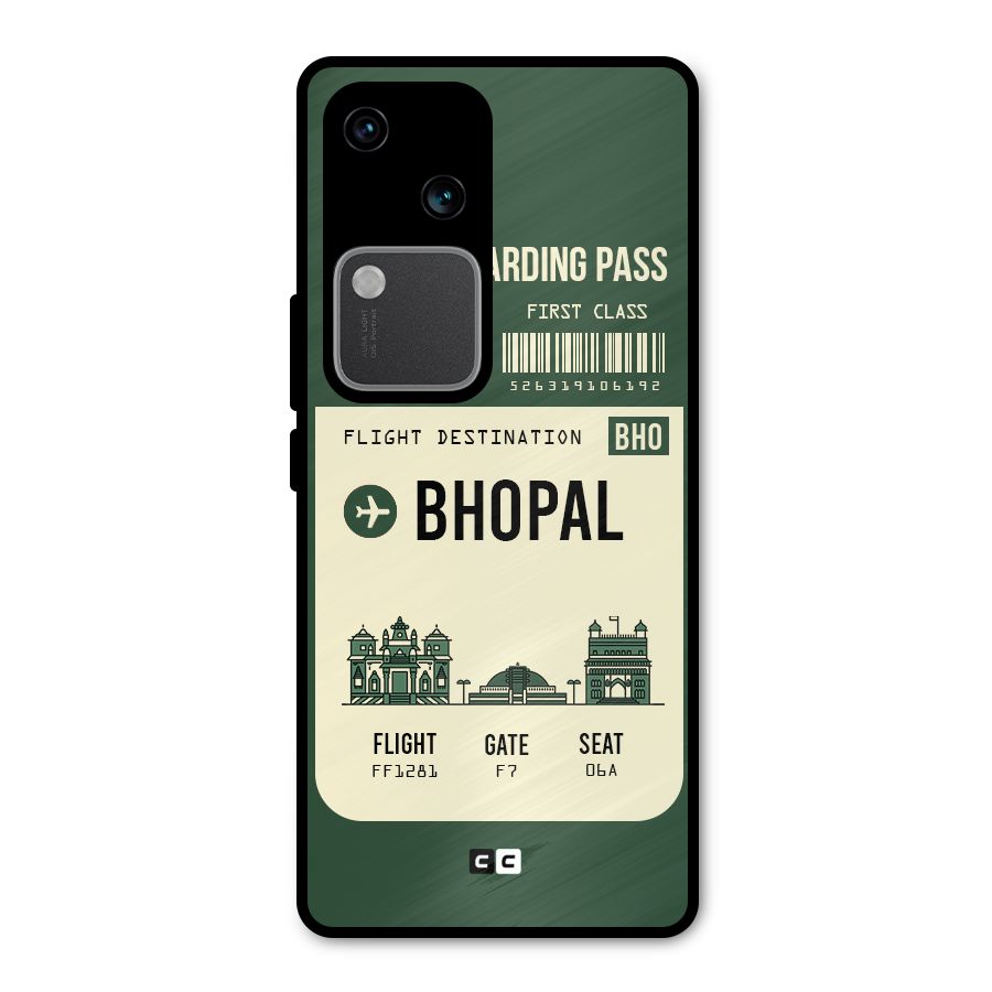 Bhopal Boarding Pass Metal Back Case for Vivo V30