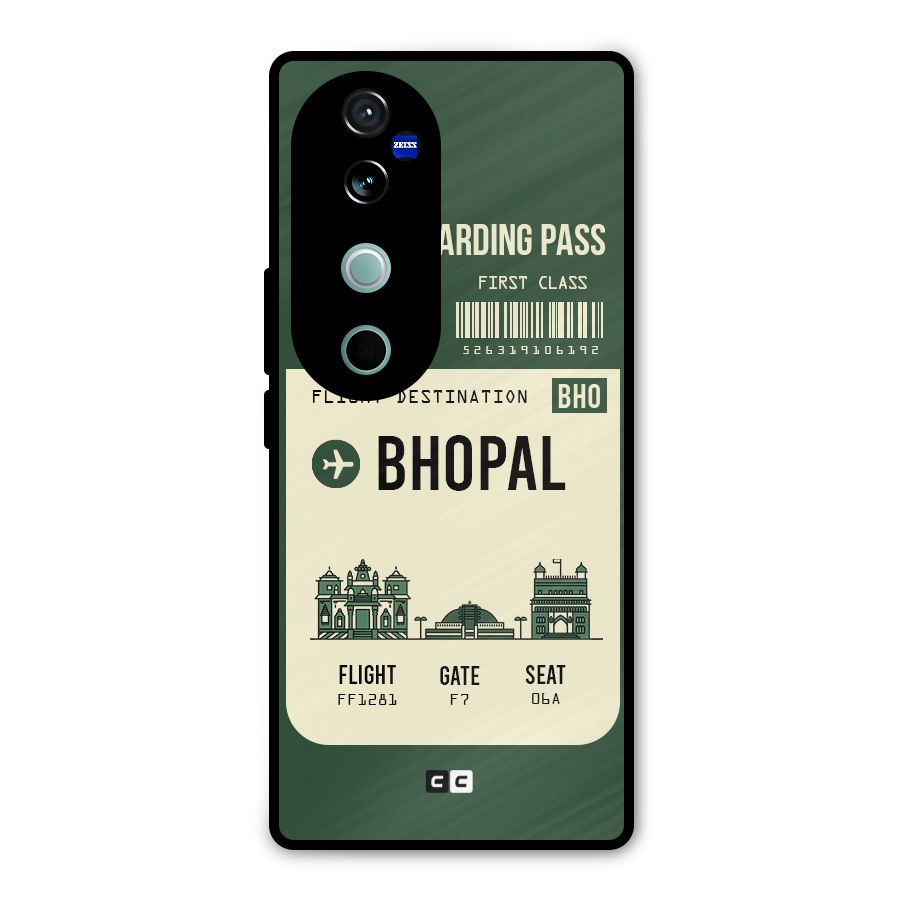 Bhopal Boarding Pass Metal Back Case for Vivo V40