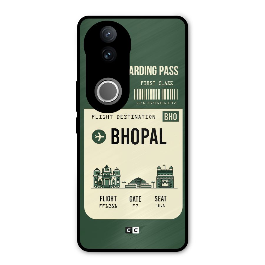 Bhopal Boarding Pass Metal Back Case for Vivo V50e