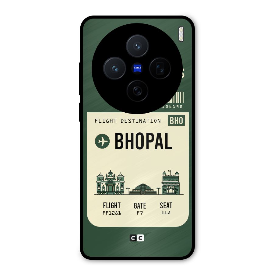 Bhopal Boarding Pass Metal Back Case for Vivo X200