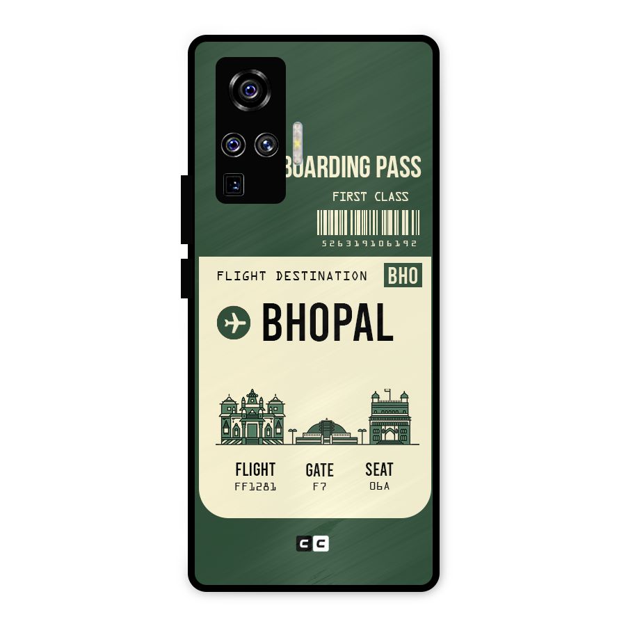 Bhopal Boarding Pass Metal Back Case for Vivo X50 Pro