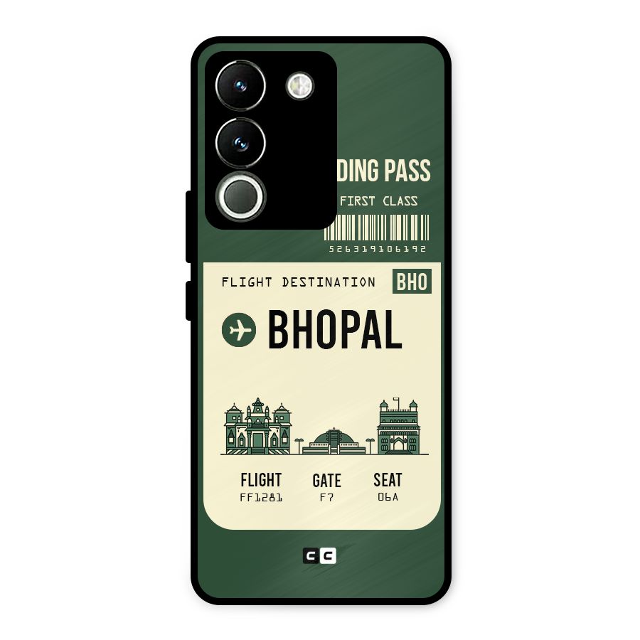 Bhopal Boarding Pass Metal Back Case for Vivo Y200