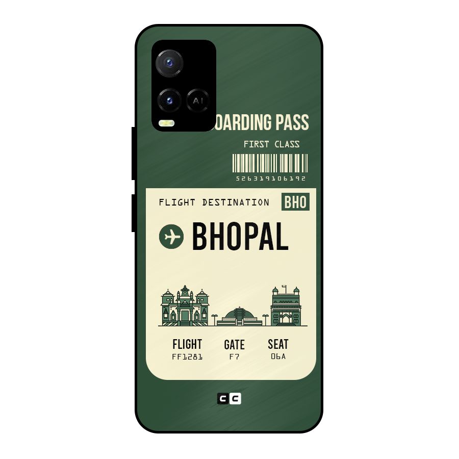 Bhopal Boarding Pass Metal Back Case for Vivo Y21T