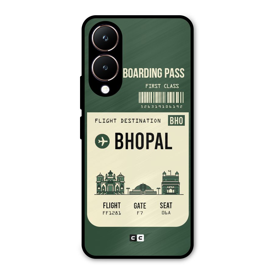 Bhopal Boarding Pass Metal Back Case for Vivo Y28