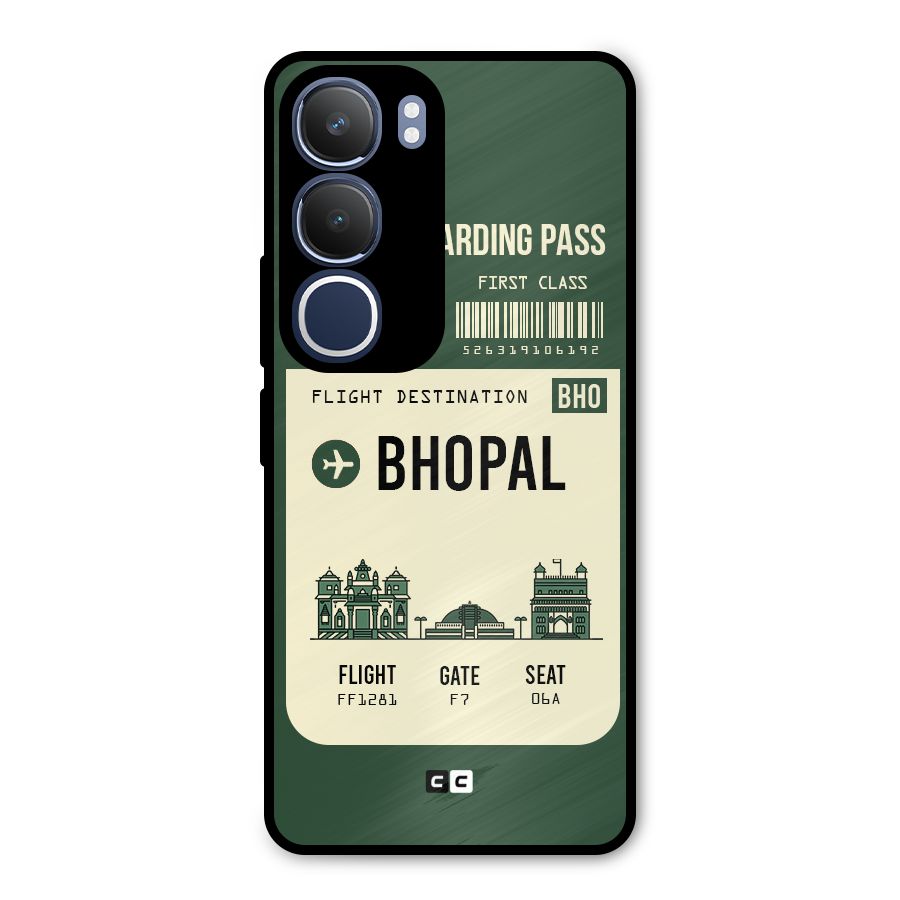 Bhopal Boarding Pass Metal Back Case for Vivo Y29