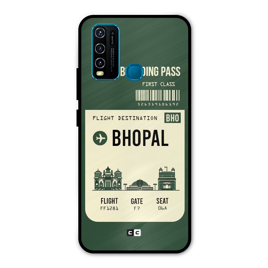 Bhopal Boarding Pass Metal Back Case for Vivo Y30