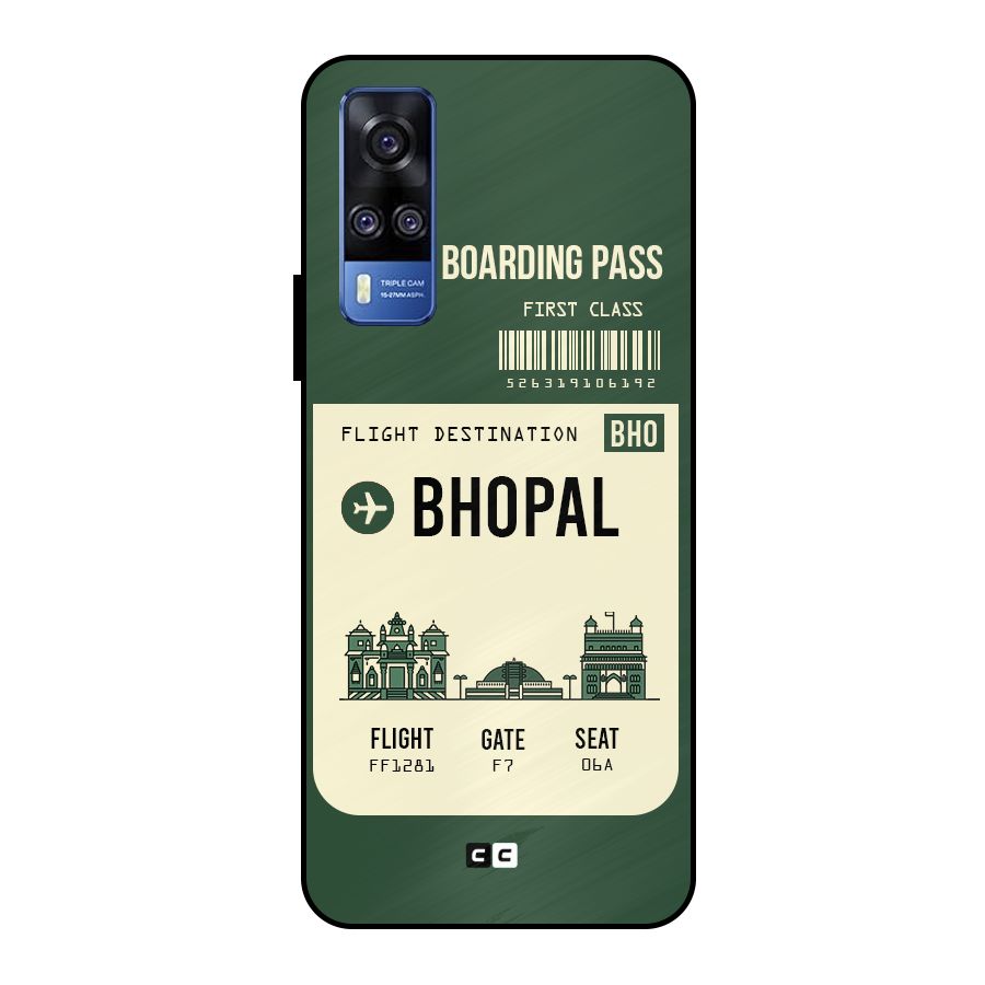 Bhopal Boarding Pass Metal Back Case for Vivo Y51