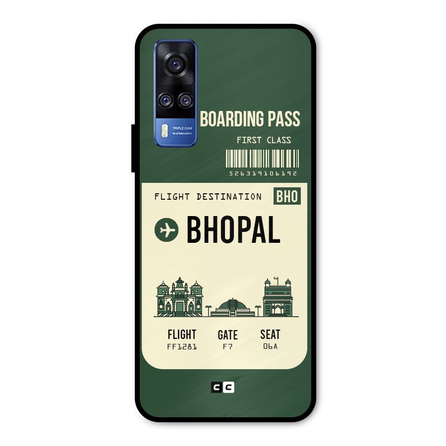 Bhopal Boarding Pass Metal Back Case for Vivo Y51A