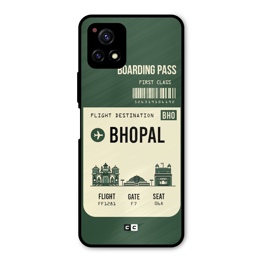Bhopal Boarding Pass Metal Back Case for Vivo Y72 5G