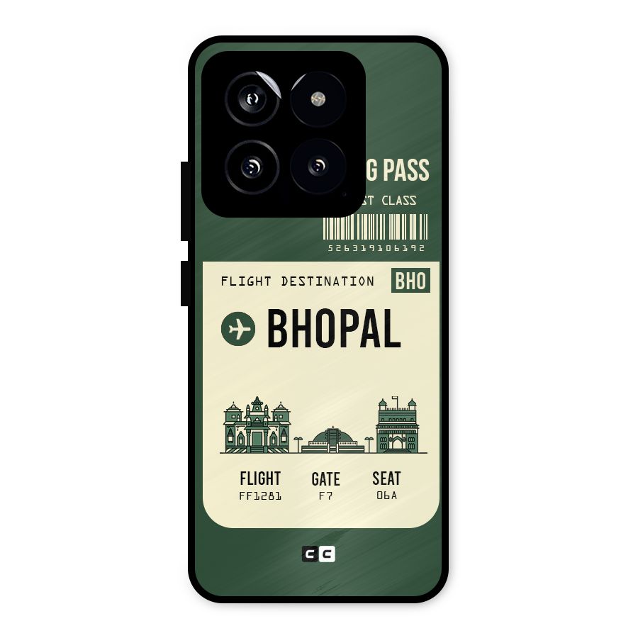 Bhopal Boarding Pass Metal Back Case for Xiaomi 14