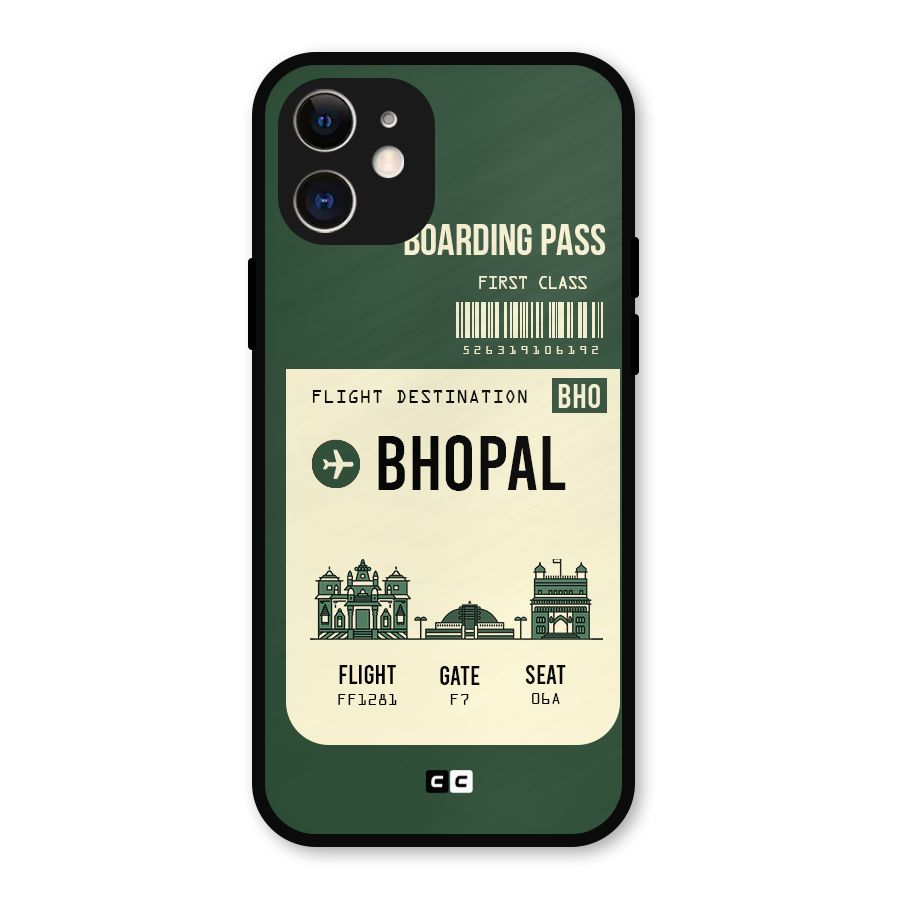 Bhopal Boarding Pass Metal Back Case for iPhone 12
